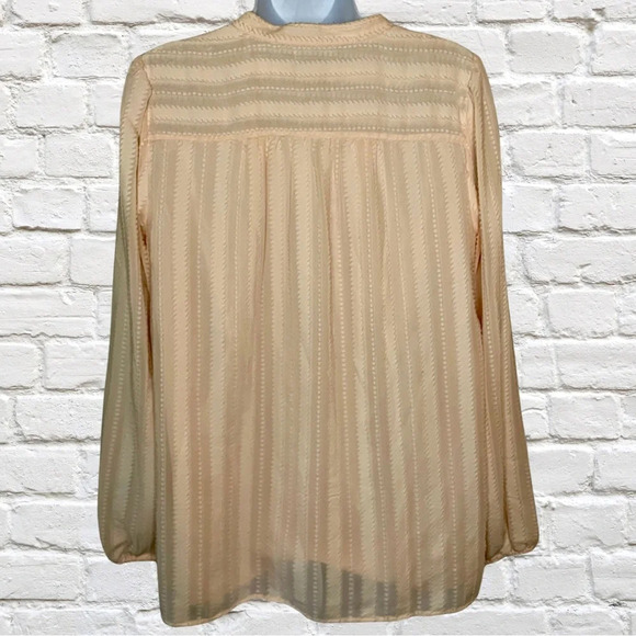 Loft Button-Down Embroidered Dot Blouse - Picture 2 of 4